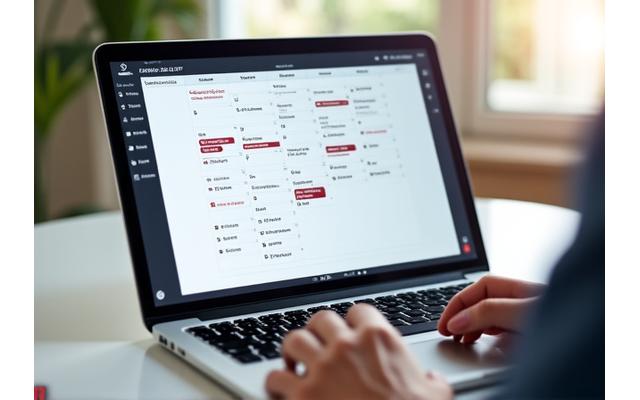 Calendario de citas digital mostrando disponibilidad de horarios y fechas, con un enfoque en la facilidad de uso.
