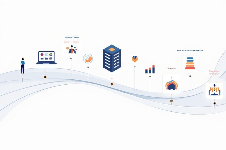 Infografía visualmente atractiva que ilustra el flujo de datos desde la entrada del usuario, pasando por un algoritmo de IA, hasta la generación de recomendaciones personalizadas.