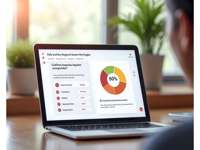 Vista previa de la interfaz de la herramienta de evaluación de estilo de vida de Vida Serena, mostrando gráficos claros y preguntas sobre hábitos saludables.