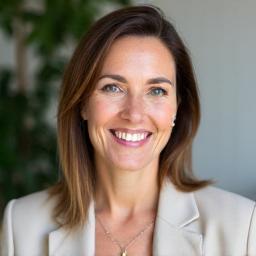 Retrato de Ana García, instructora de mindfulness de Vida Serena, sonriendo amablemente.