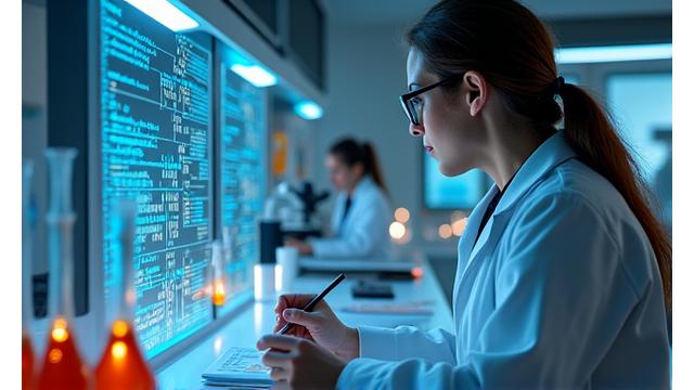 Científico analizando datos de longevidad